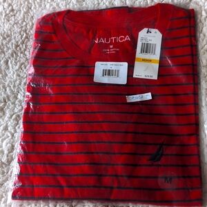 NWT red and blue striped T-shirt